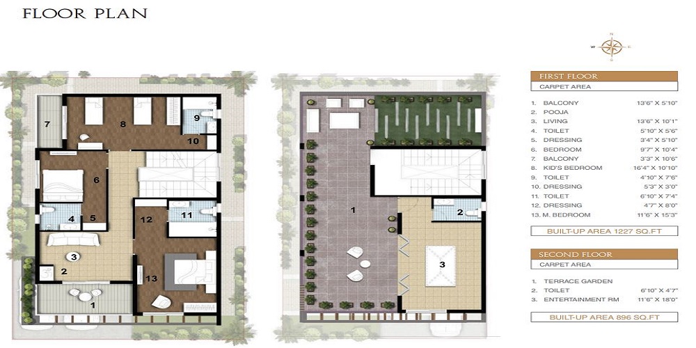 Asian RSR Villas Floor plan-4