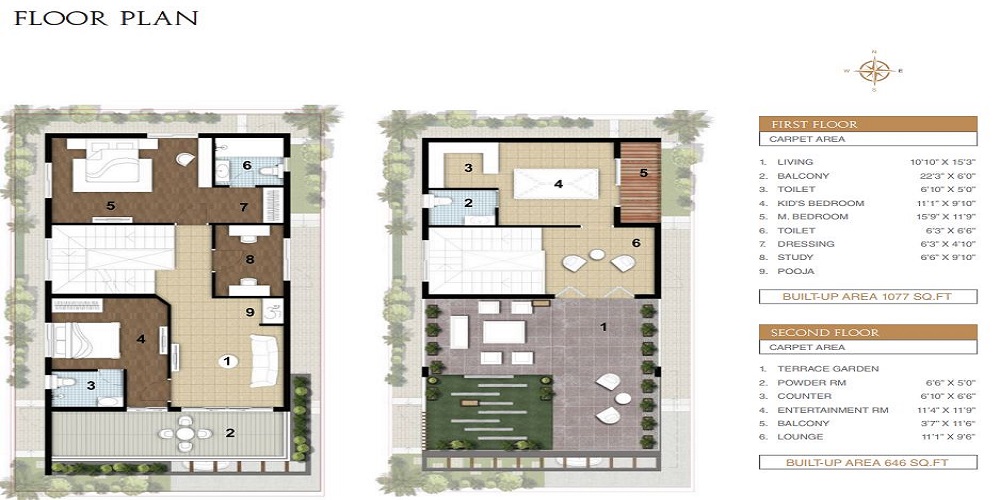Asian RSR Villas Hyderabad villa floor plan-5