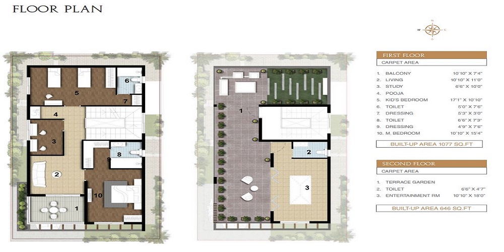 Asian RSR Villas Hyderabad villa floor plan-5